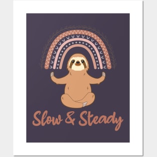 Slow & Steady Sloth Spirit Animal Posters and Art